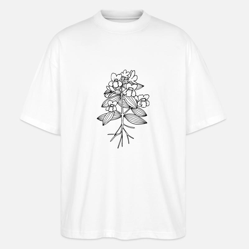 Cusick s monkeyflower - T-shirt bio Blaster 2.0 coupe oversize Stanley/Stella Unisexe - blanc