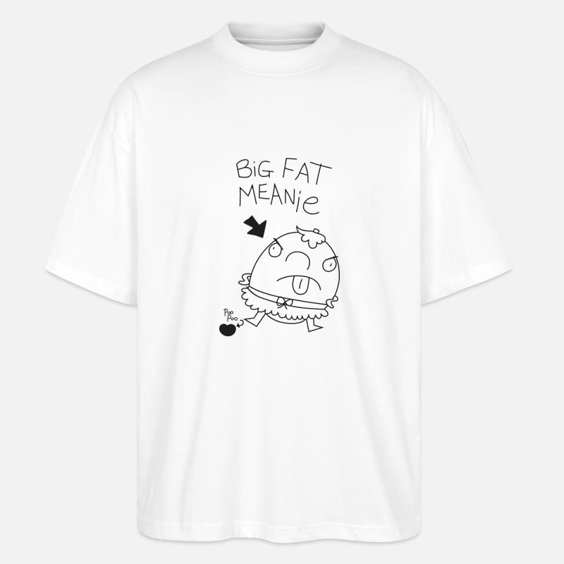 Grosse dicke gemeine Person. - Stanley/Stella Oversized Unisex Bio T-Shirt Blaster 2.0 - Weiß