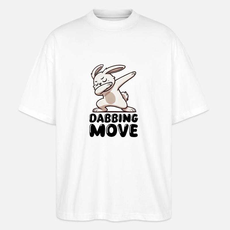 Lapin Lapin Dabbing - T-shirt bio Blaster 2.0 coupe oversize Stanley/Stella Unisexe - blanc