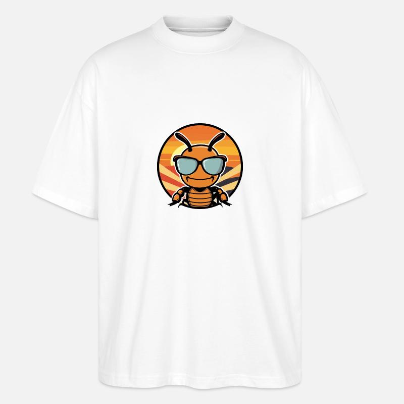 Fourmi Cool Été - T-shirt bio Blaster 2.0 coupe oversize Stanley/Stella Unisexe - blanc