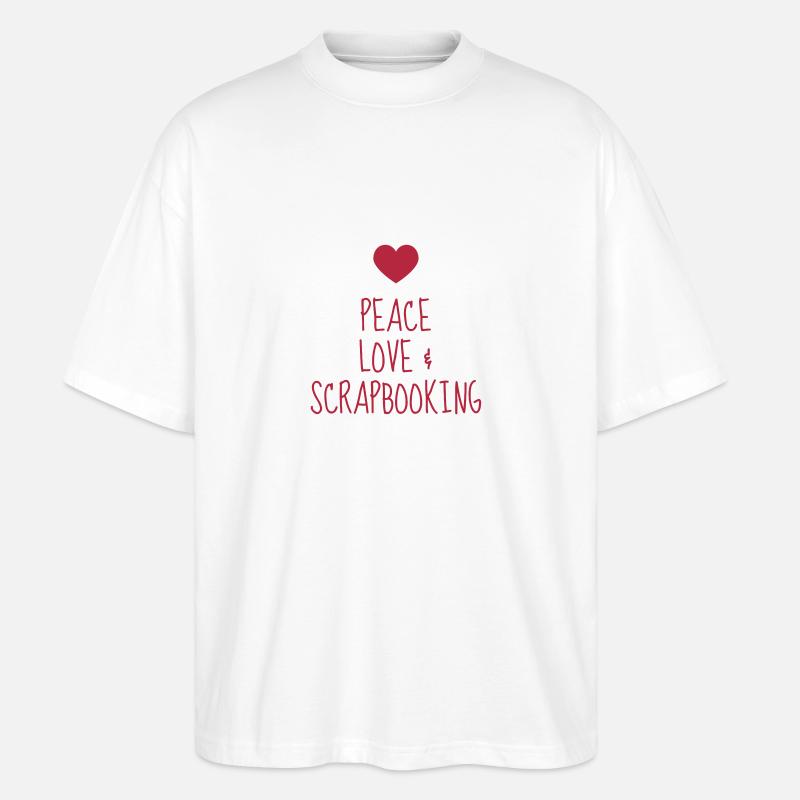 Scrapbooking / Scraper / Scrapeuse / Scrapeur - T-shirt bio Blaster 2.0 coupe oversize Stanley/Stella Unisexe - blanc