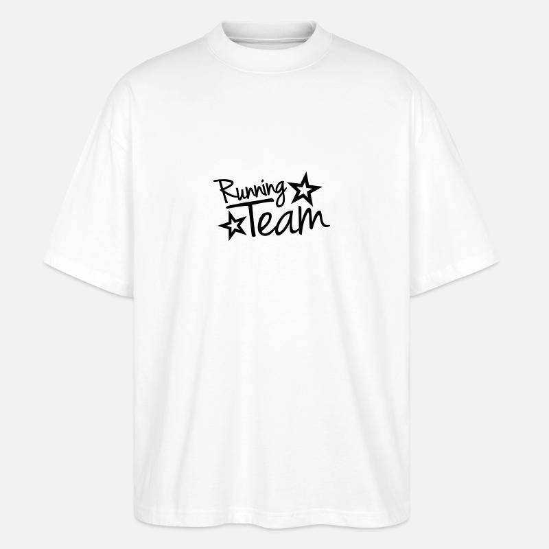 Running Team - Stanley/Stella Oversized Unisex Bio T-Shirt Blaster 2.0 - Weiß