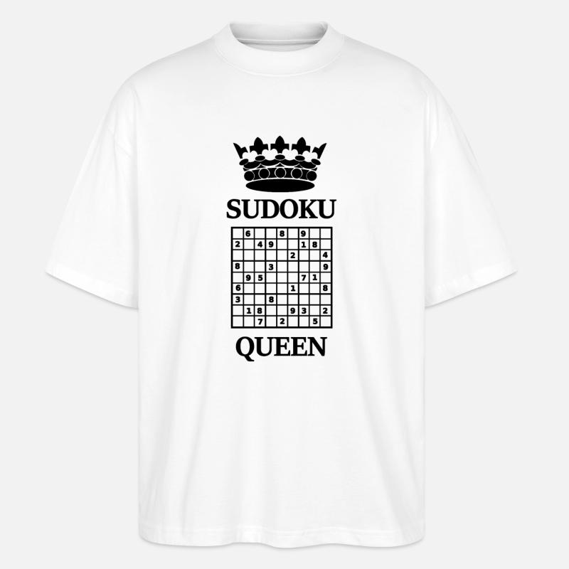 Sudoku - Stanley/Stella Oversized Unisex Bio T-Shirt Blaster 2.0 - Weiß
