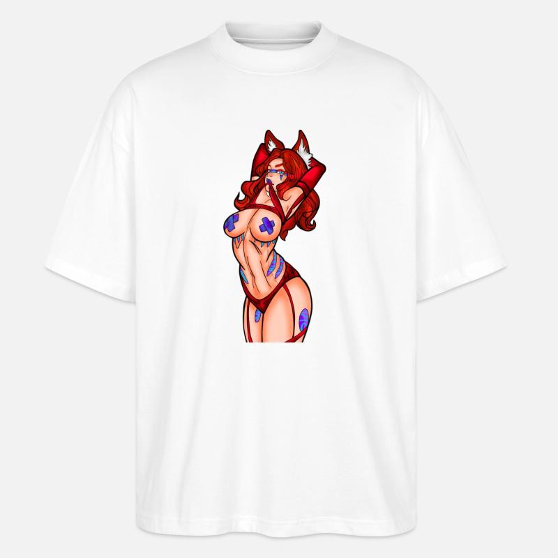 Phönix-Wut - Stanley/Stella Oversized Unisex Bio T-Shirt Blaster 2.0 - Weiß