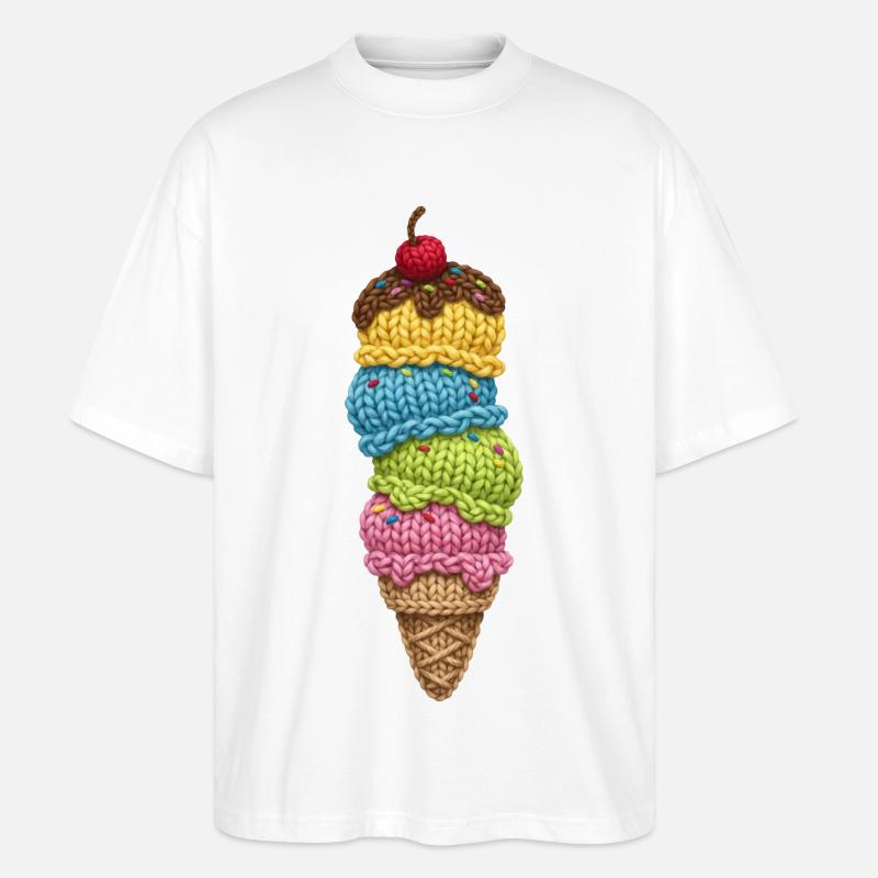 Eis - Stanley/Stella Oversized Unisex Bio T-Shirt Blaster 2.0 - Weiß