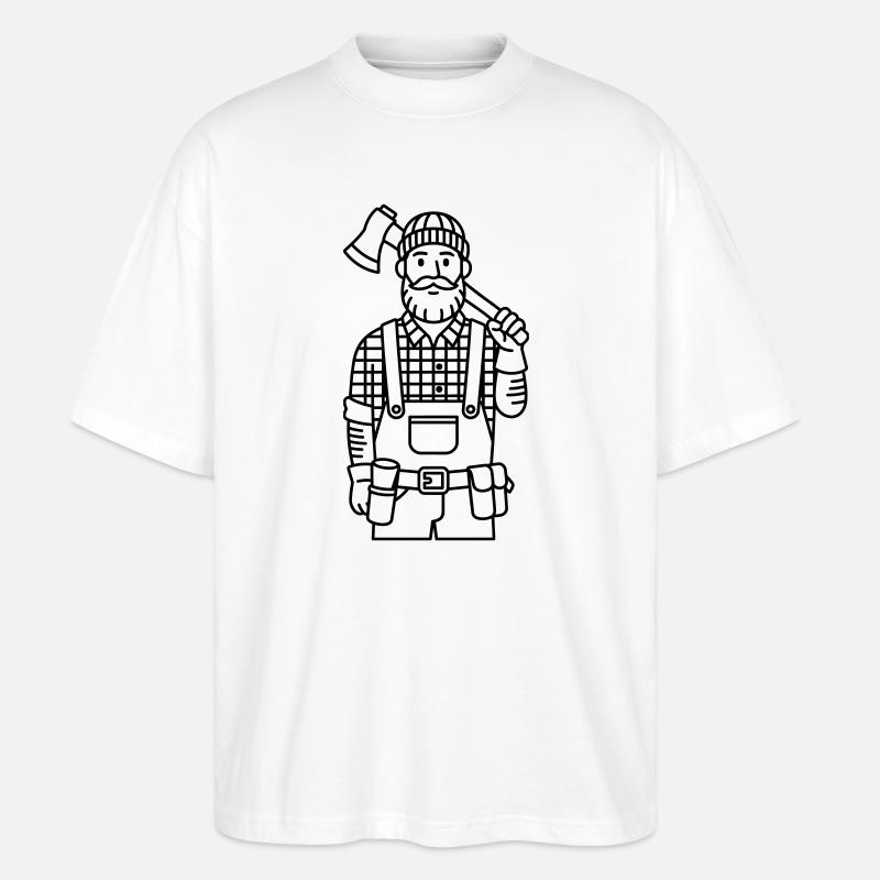 Forester - Stanley/Stella Oversized Unisex Bio T-Shirt Blaster 2.0 - Weiß
