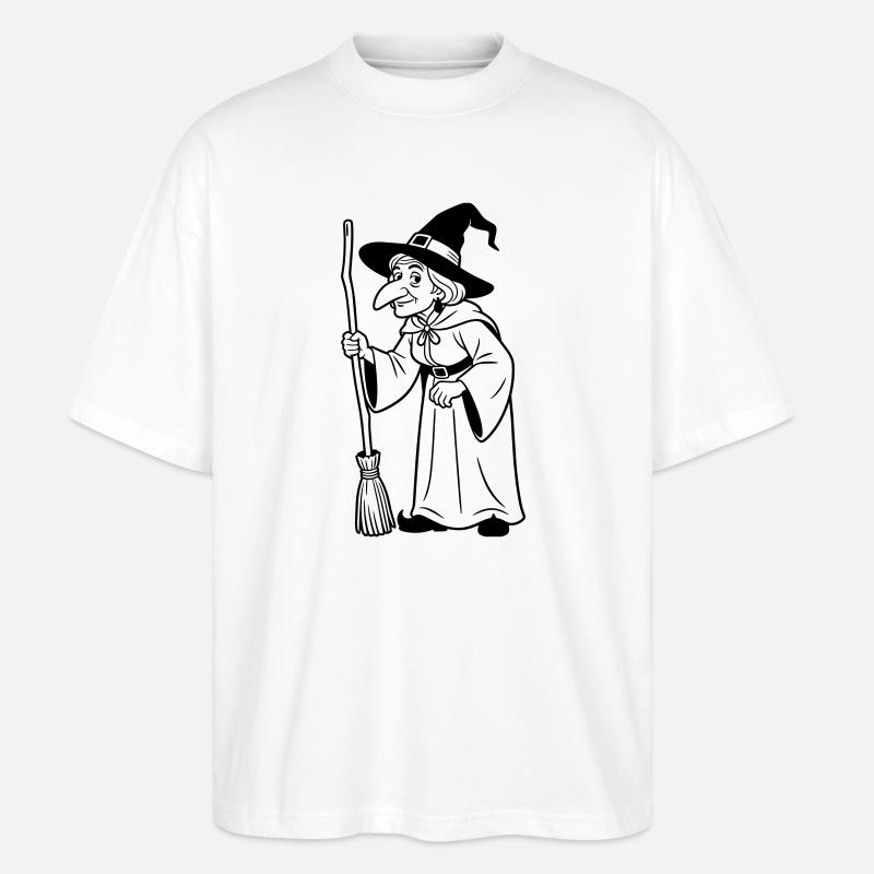 sorcière - T-shirt bio Blaster 2.0 coupe oversize Stanley/Stella Unisexe - blanc