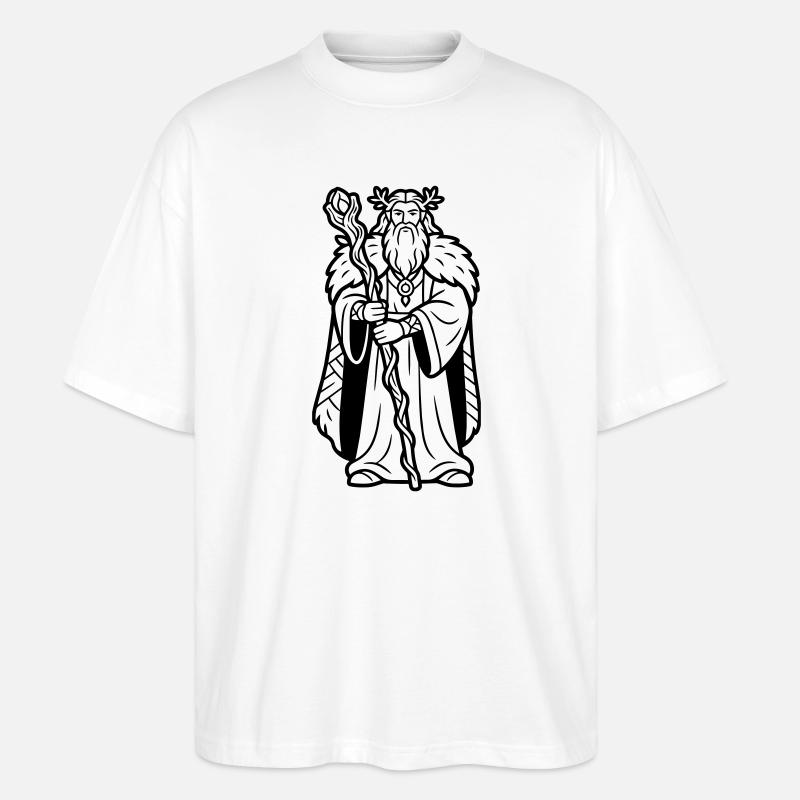 druid - Stanley/Stella Oversized Unisex Organic T-shirt Blaster 2.0 - white