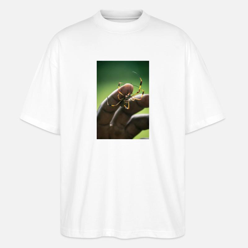 Spinne - Stanley/Stella Oversized Unisex Bio T-Shirt Blaster 2.0 - Weiß