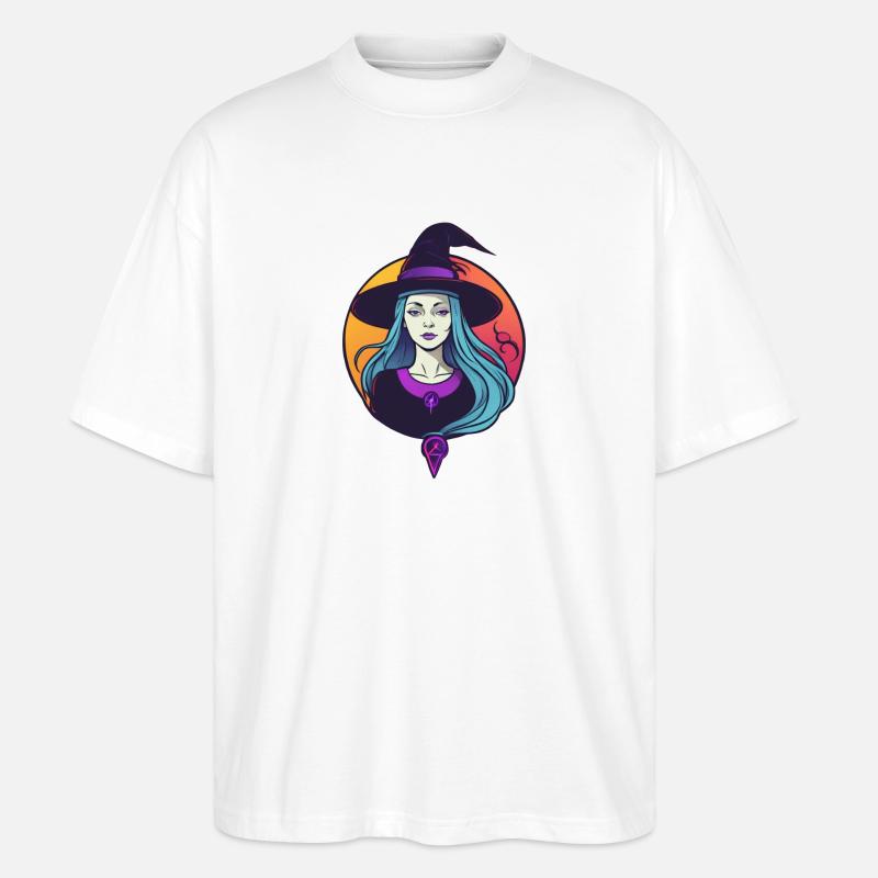 Hexe - Stanley/Stella Oversized Unisex Bio T-Shirt Blaster 2.0 - Weiß