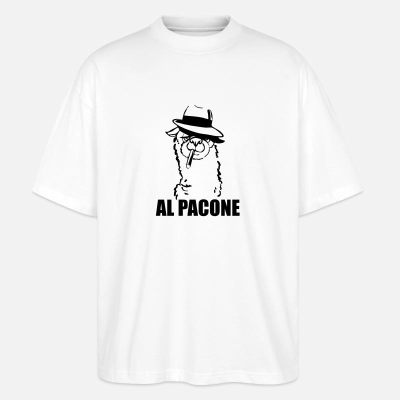 Al PACONE, Alpaka - Stanley/Stella Oversized Unisex Bio T-Shirt Blaster 2.0 - Weiß