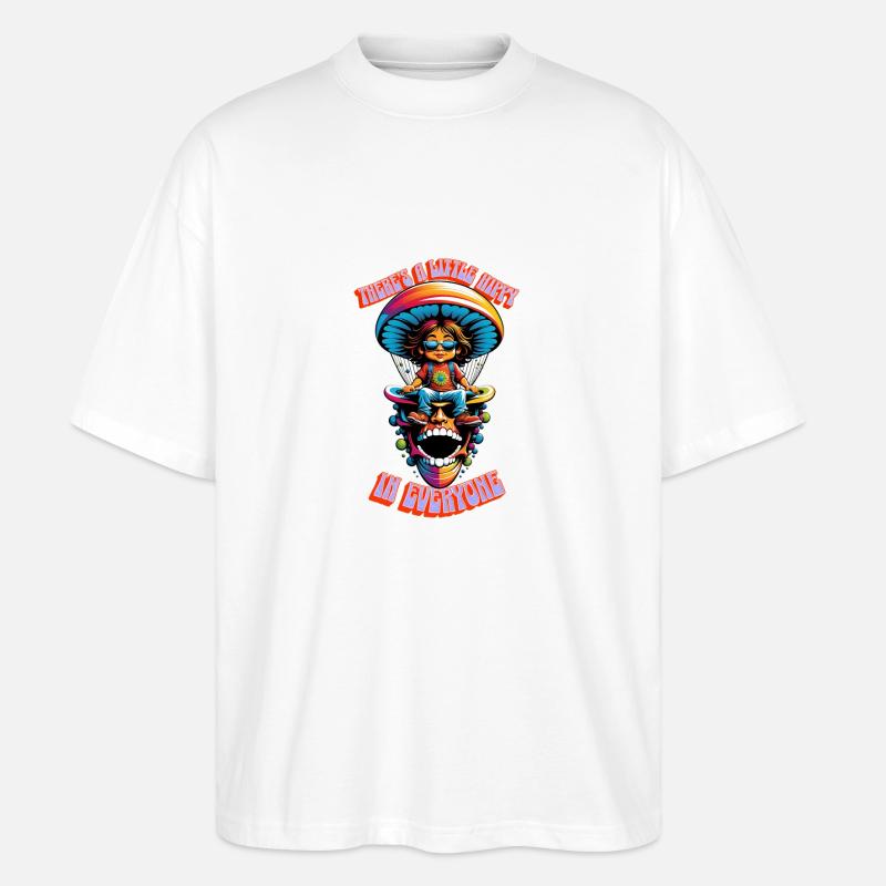 Hippy 2 - Stanley/Stella Oversized Unisex Bio T-Shirt Blaster 2.0 - Weiß