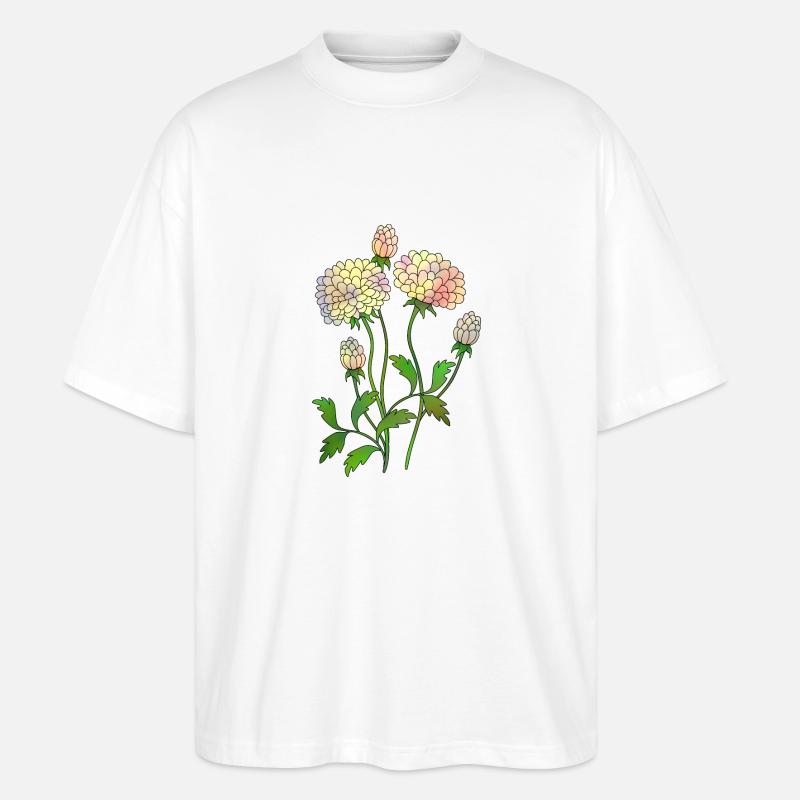 Fleur - T-shirt bio Blaster 2.0 coupe oversize Stanley/Stella Unisexe - blanc