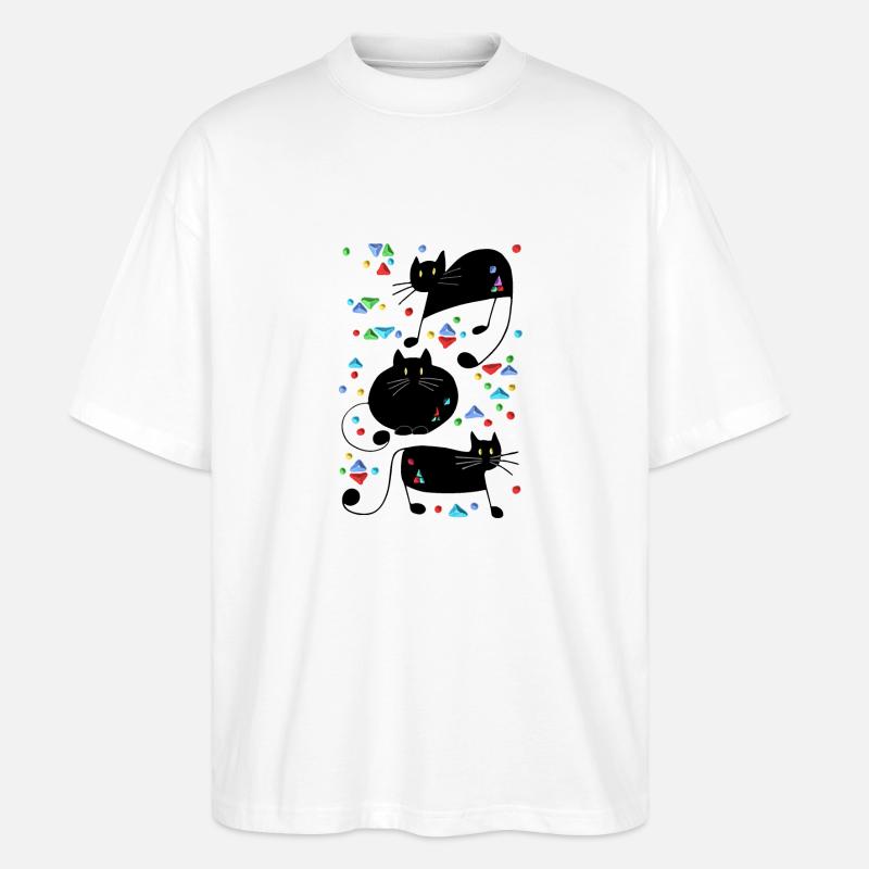 Chats - T-shirt bio Blaster 2.0 coupe oversize Stanley/Stella Unisexe - blanc
