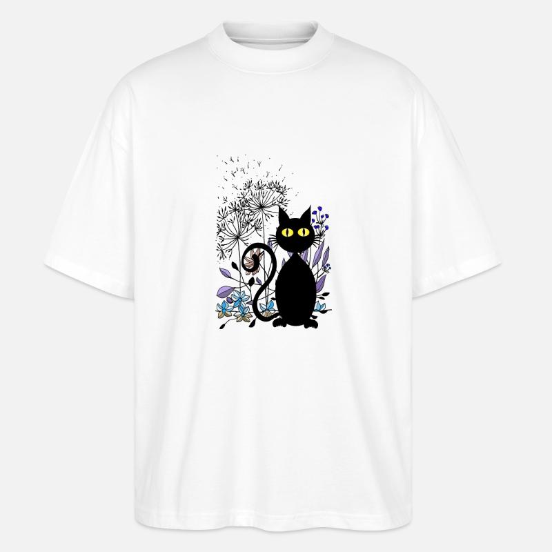 Chat - T-shirt bio Blaster 2.0 coupe oversize Stanley/Stella Unisexe - blanc
