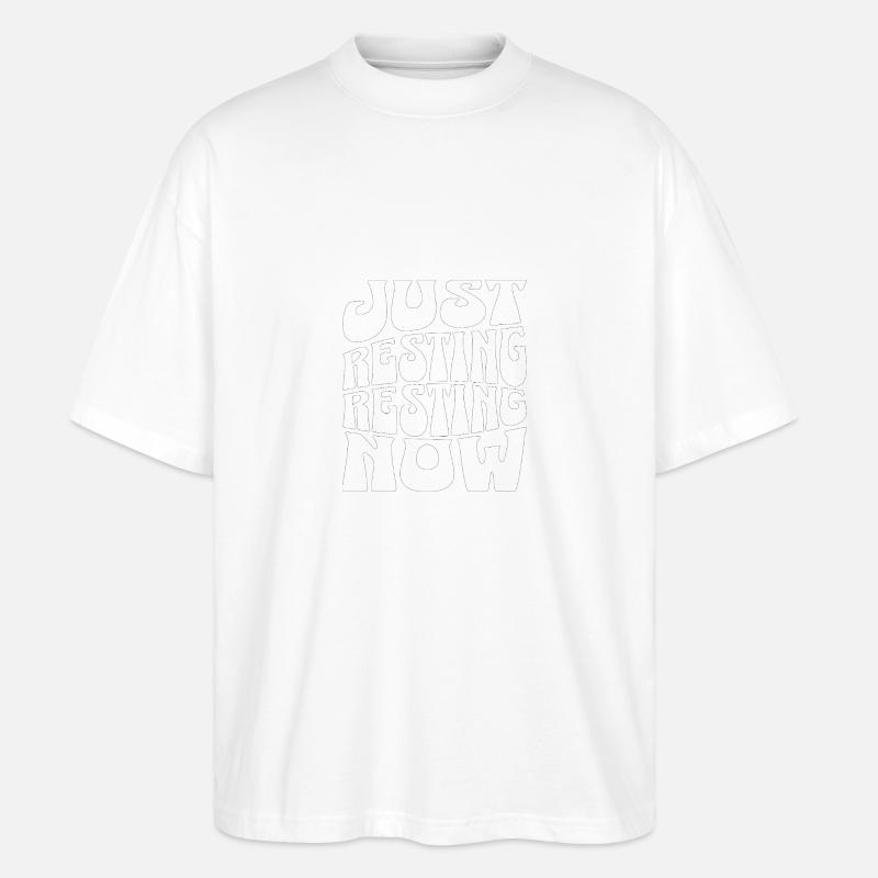 Détendez-vous, une pause s’impose - T-shirt bio Blaster 2.0 coupe oversize Stanley/Stella Unisexe - blanc