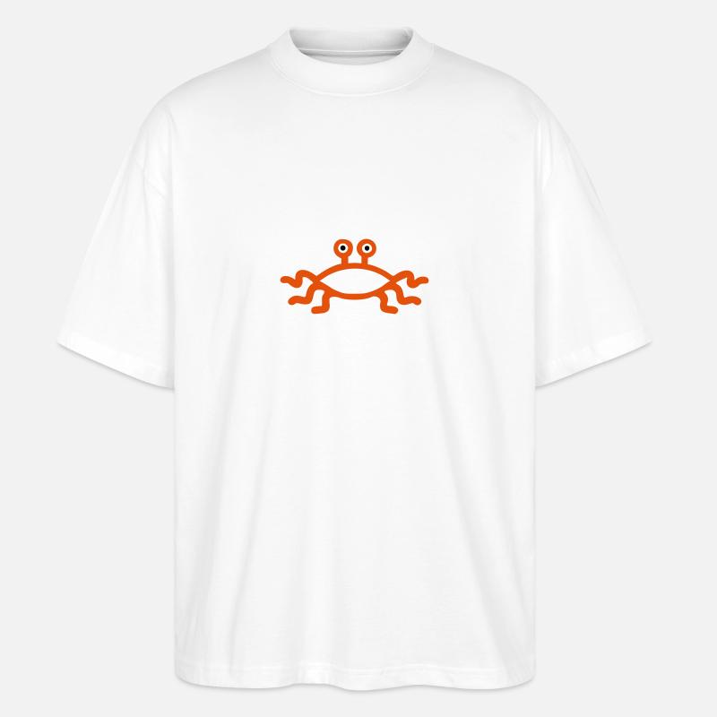 Fliegendes Spaghettimonster - Stanley/Stella Oversized Unisex Bio T-Shirt Blaster 2.0 - Weiß