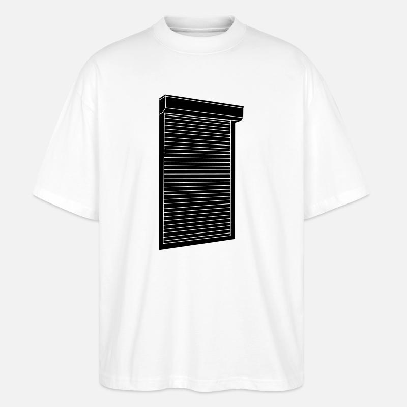 Rollläden - Stanley/Stella Oversized Unisex Bio T-Shirt Blaster 2.0 - Weiß