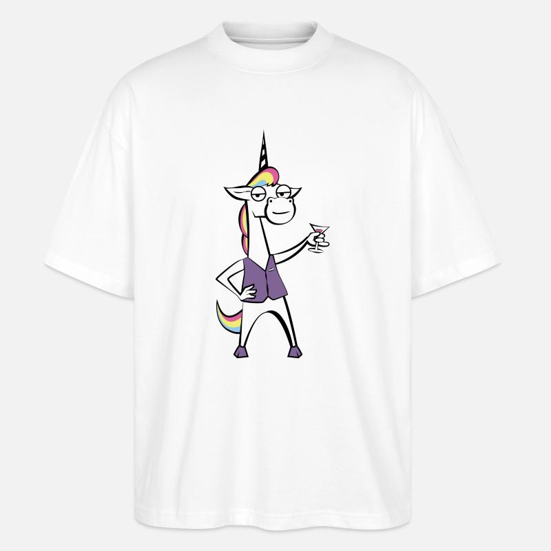 DandyCorn - Stanley/Stella Oversized Unisex Bio T-Shirt Blaster 2.0 - Weiß