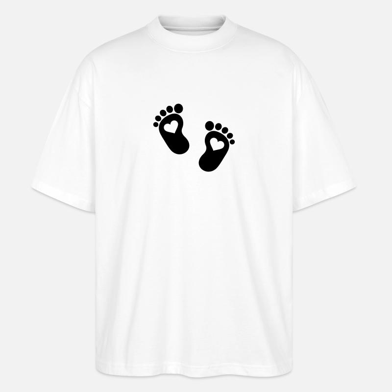 Baby - Stanley/Stella Oversized Unisex Bio T-Shirt Blaster 2.0 - Weiß