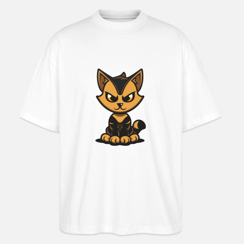 chat - T-shirt bio Blaster 2.0 coupe oversize Stanley/Stella Unisexe - blanc