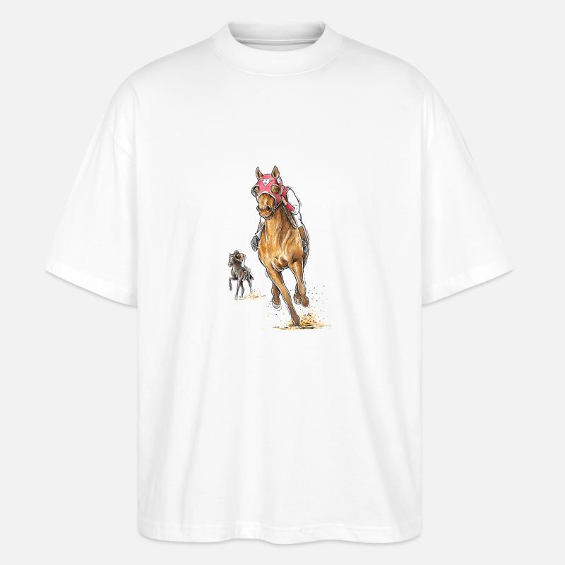 Seabiscuit - Stanley/Stella Oversized Unisex Bio T-Shirt Blaster 2.0 - Weiß