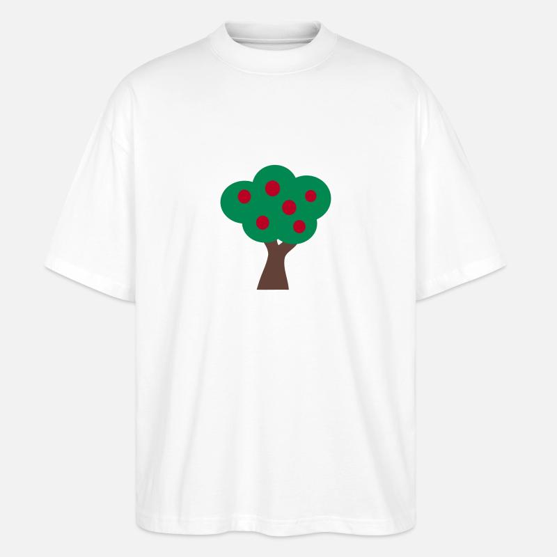 Apfelbaum Baum - Stanley/Stella Oversized Unisex Bio T-Shirt Blaster 2.0 - Weiß