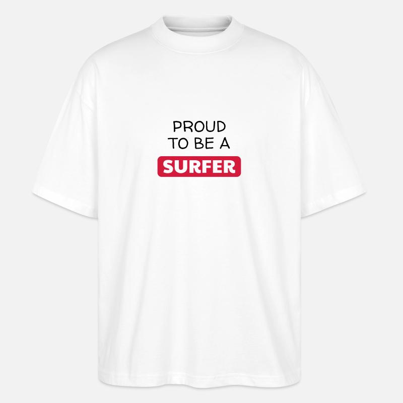 Surfen / Surfer / Surf / Surfing / Strand - Stanley/Stella Oversized Unisex Bio T-Shirt Blaster 2.0 - Weiß