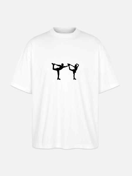 Eiskunstlauf - Stanley/Stella Oversized Unisex Bio T-Shirt Blaster 2.0 - Weiß