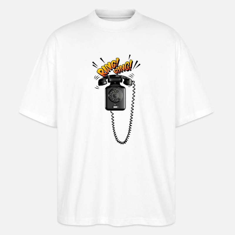 Telefon ohne Touch-Screen - Stanley/Stella Oversized Unisex Bio T-Shirt Blaster 2.0 - Weiß