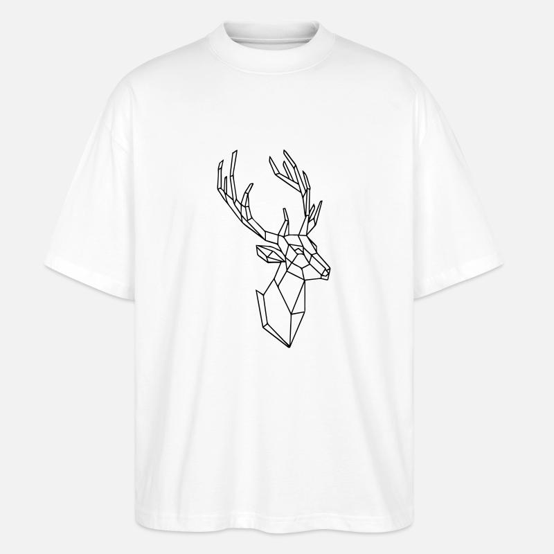 Hirsch - Stanley/Stella Oversized Unisex Bio T-Shirt Blaster 2.0 - Weiß