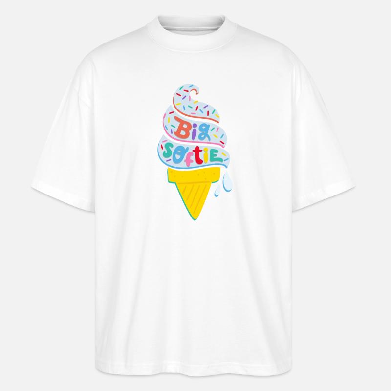 Play-Doh Knete Big Softie Softeis-Design - Stanley/Stella Oversized Unisex Bio T-Shirt Blaster 2.0 - Weiß