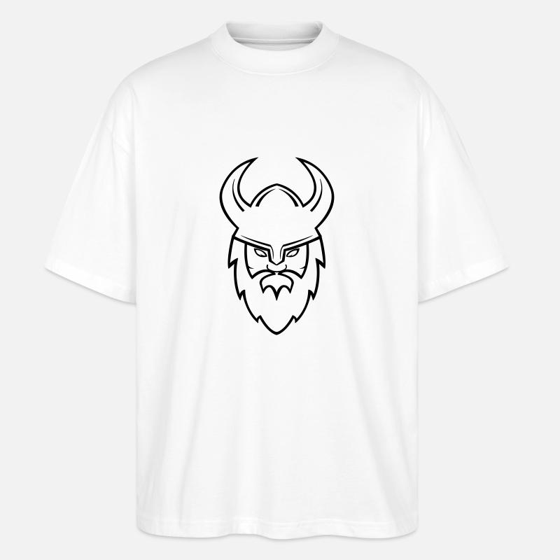 wikinger_001 - Stanley/Stella Oversized Unisex Bio T-Shirt Blaster 2.0 - Weiß