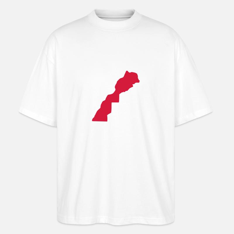 Marokko - Stanley/Stella Oversized Unisex Bio T-Shirt Blaster 2.0 - Weiß