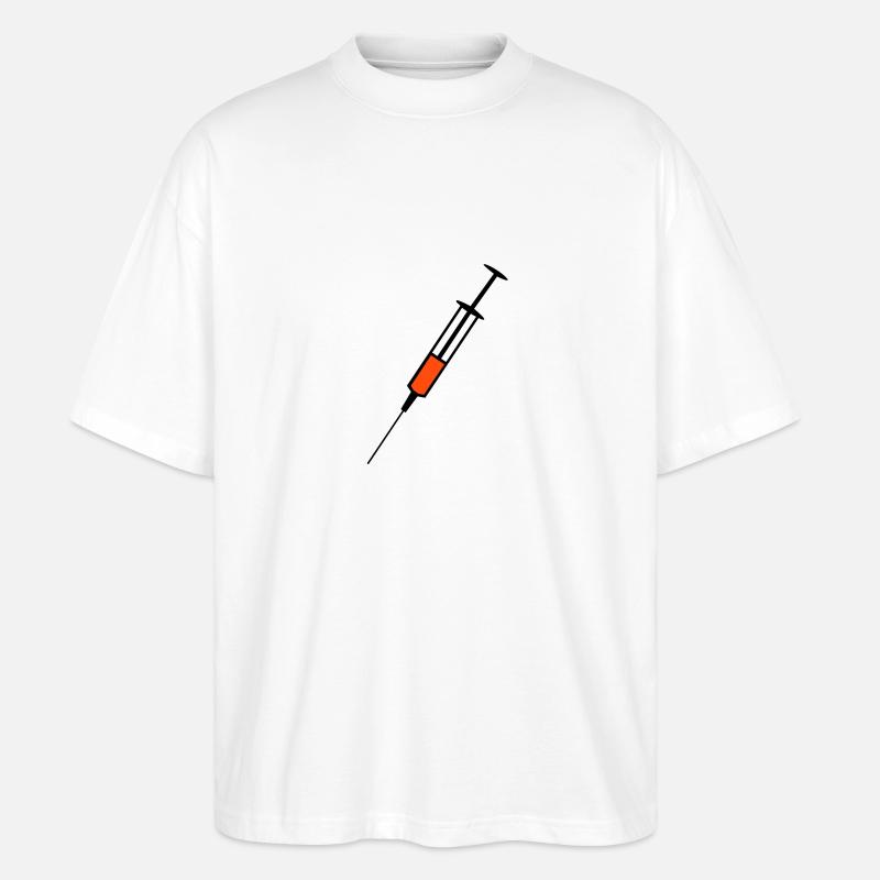 Spritze - Stanley/Stella Oversized Unisex Bio T-Shirt Blaster 2.0 - Weiß