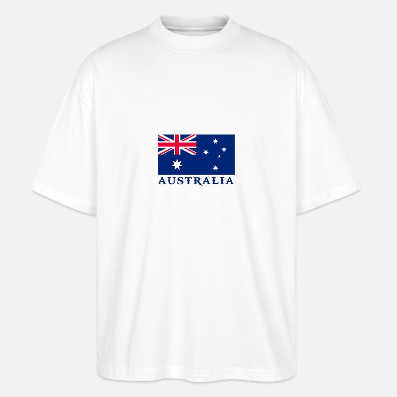 australia Australien - Stanley/Stella Oversized Unisex Bio T-Shirt Blaster 2.0 - Weiß