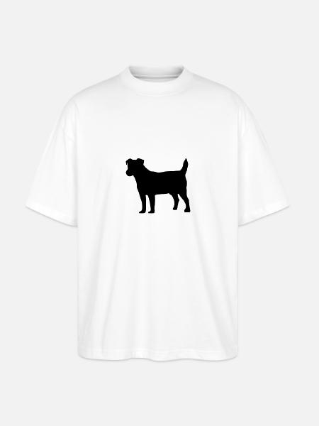 Jack Russell - Stanley/Stella Oversized Unisex Bio T-Shirt Blaster 2.0 - Weiß