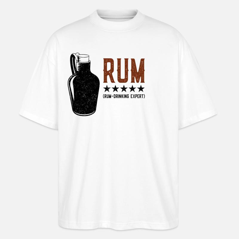 Rhum - Drinking Expert Rumtrinker - T-shirt bio Blaster 2.0 coupe oversize Stanley/Stella Unisexe - blanc