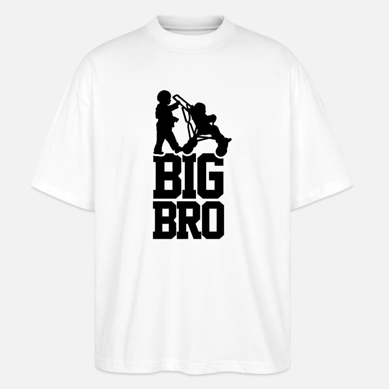 Big Bro - Stanley/Stella Oversized Unisex Bio T-Shirt Blaster 2.0 - Weiß