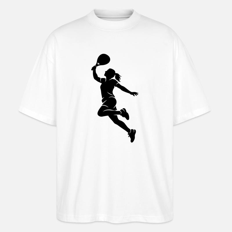 Femme smash padel - T-shirt bio Blaster 2.0 coupe oversize Stanley/Stella Unisexe - blanc