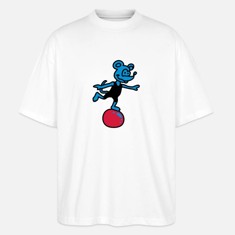 souris sportif 3 - T-shirt bio Blaster 2.0 coupe oversize Stanley/Stella Unisexe - blanc