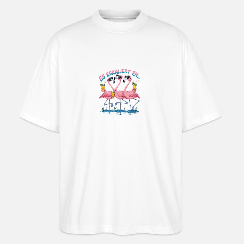 Es eskaliert eh… - Stanley/Stella Oversized Unisex Bio T-Shirt Blaster 2.0 - Weiß
