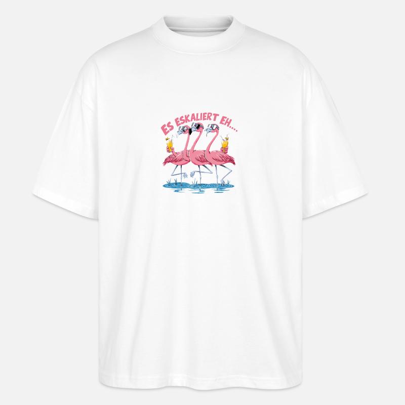 Es eskaliert eh… - Stanley/Stella Oversized Unisex Bio T-Shirt Blaster 2.0 - Weiß