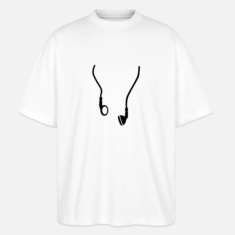 Kopfhörer - Stanley/Stella Oversized Unisex Bio T-Shirt Blaster 2.0 - Weiß