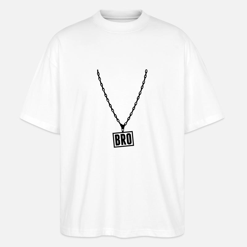 chain_bro_bo1 - Stanley/Stella Oversized Unisex Bio T-Shirt Blaster 2.0 - Weiß