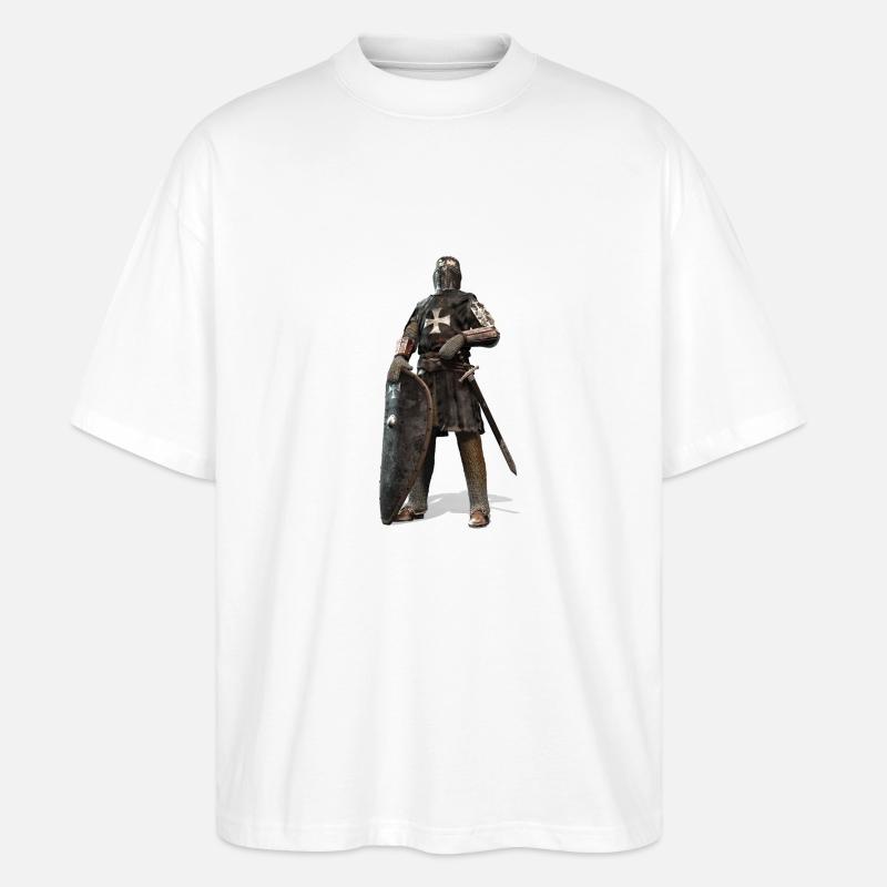 Ritter - Stanley/Stella Oversized Unisex Bio T-Shirt Blaster 2.0 - Weiß