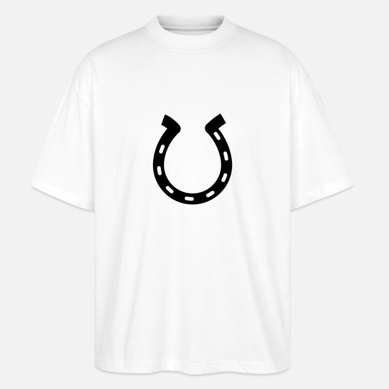 fer à cheval - T-shirt bio Blaster 2.0 coupe oversize Stanley/Stella Unisexe - blanc