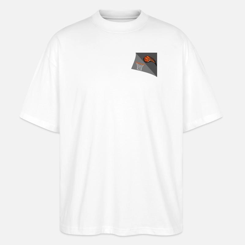 Basket dans le Cœur ❤️ - T-shirt bio Blaster 2.0 coupe oversize Stanley/Stella Unisexe - blanc