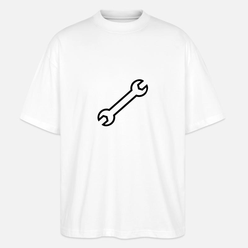 Clé - T-shirt bio Blaster 2.0 coupe oversize Stanley/Stella Unisexe - blanc