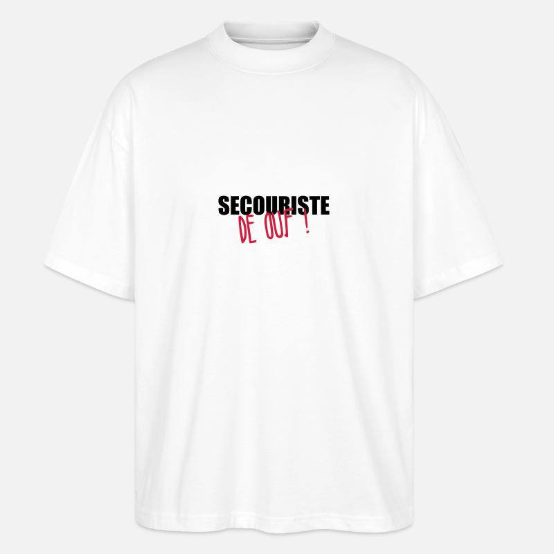 Secourisme / Secouriste / Secours / Secourir - T-shirt bio Blaster 2.0 coupe oversize Stanley/Stella Unisexe - blanc